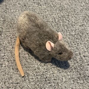 Charming Gray and Tan Plushy Rat